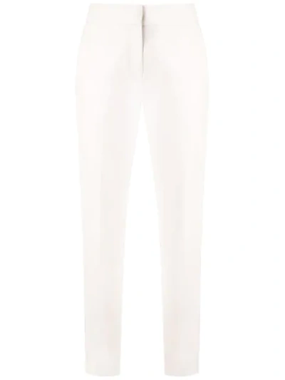 Andrea Marques Side Pockets Straight Trousers In White