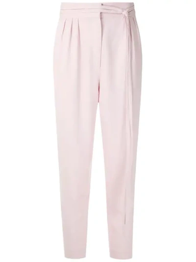 Andrea Marques Tapered-hose Mit Gürtel In Pink