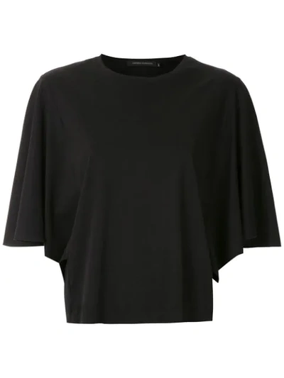Andrea Marques Ruffle Sleeves Blouse In Black
