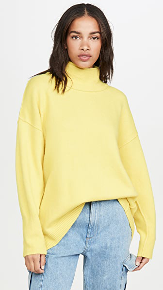 free people afterglow mock neck top