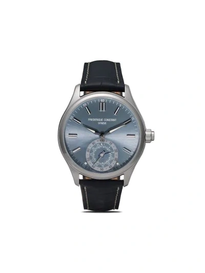 Frederique Constant Horological Smartwatch Gents Classics 42mm In Light Blue Color Dial With Sunray Decoration