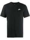 Nike Short-sleeved Swoosh T-shirt In Black