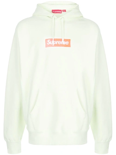 Supreme Box Logo Hoodie In Green