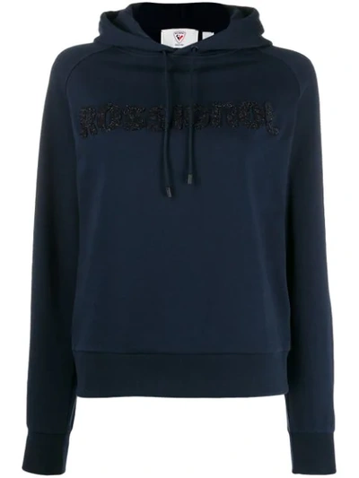 Rossignol Embroidered Logo Hoodie In Blue