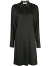 Diane Von Furstenberg Button Up Shirt Dress In Black