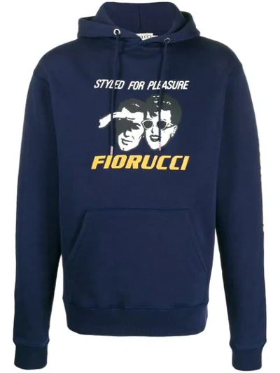 Fiorucci Styled For Pleasure Hoodie In Blue