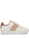 Agnona Smith Stitched Sneakers In N49 Md Brw Sld