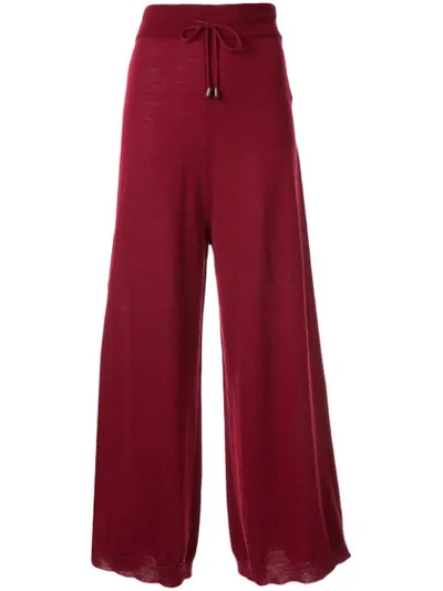 Antonio Marras Knitted Sweatpants In Red