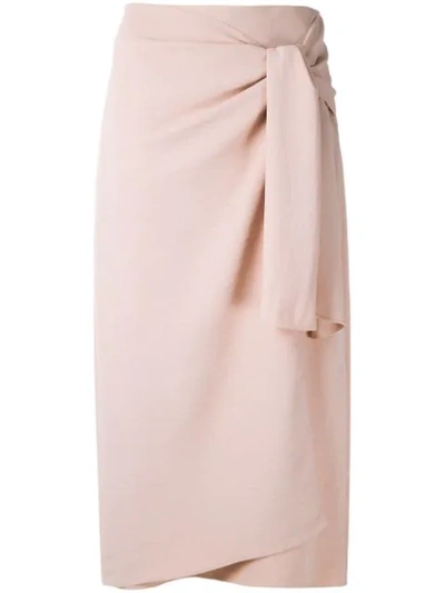 Alcaçuz Mariana Straight Skirt In Pink