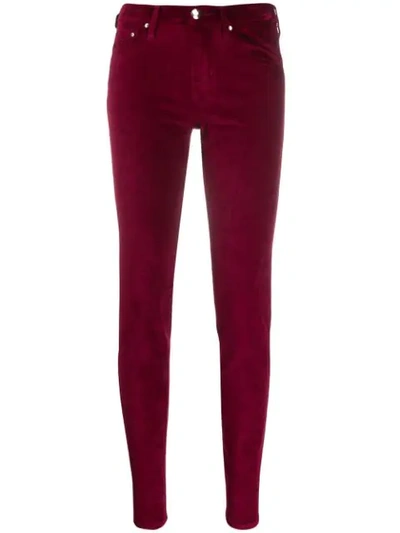 Jacob Cohen Kimberly Slim-fit Trousers In Red