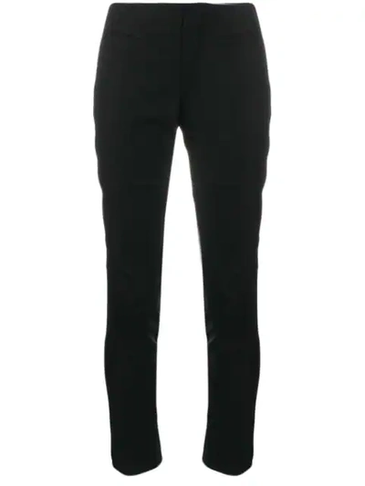 Yohji Yamamoto Cropped Panelled Trousers In Black