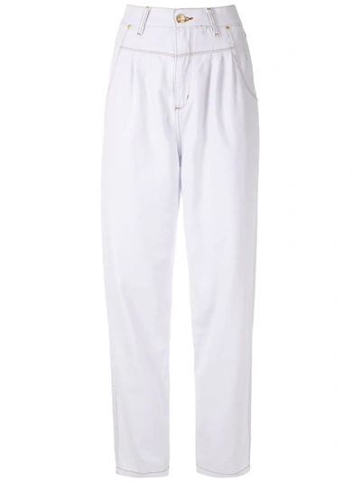 Amapô Pleated Jeans In White