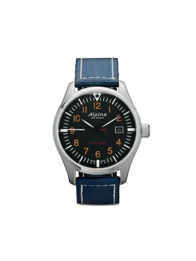 Alpina Startimer Pilot Quartz 42mm In Blue