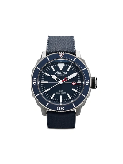Alpina Seastrong Diver Gmt 44mm In Blue