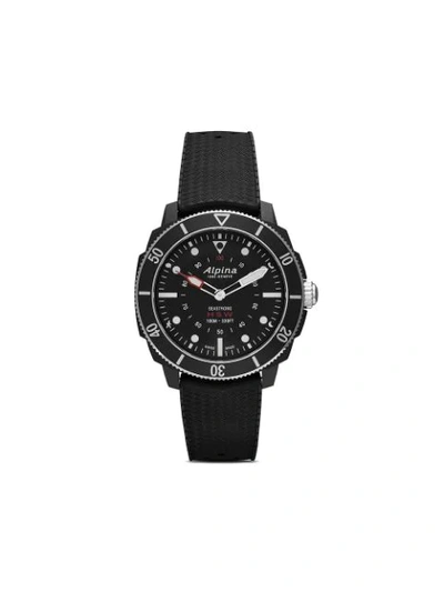 Alpina Seastrong Horological Smartwatch 44mm In Black