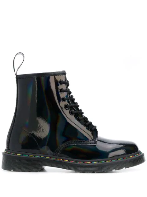 dr martens holographic black