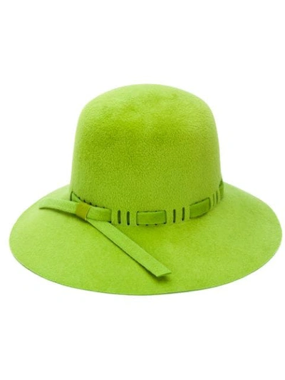 Gucci Leather Trimmed Hat In 3767