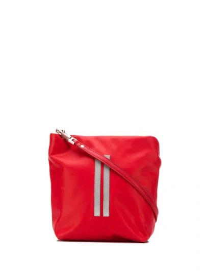 Rick Owens Logo Patch Cross Body Bag In Red
