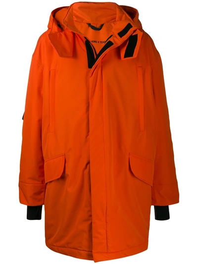 Raf Simons X Templa Oversized Ski Jacket In Orange