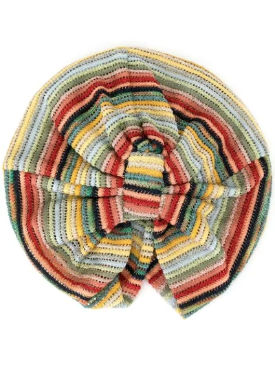 Missoni Embroidered Hair Wrap In Red