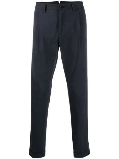 Etro Long Tailored Trousers In Blue