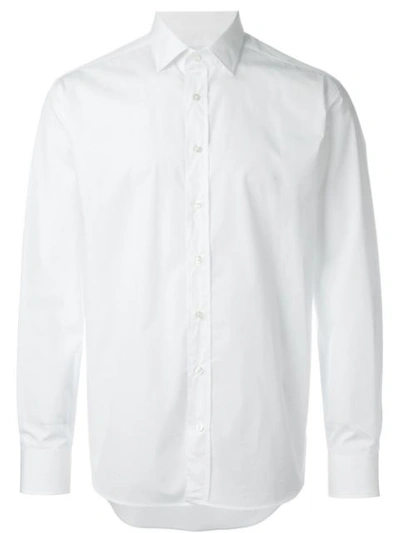 Etro Longsleeved Buttoned Shirt In White