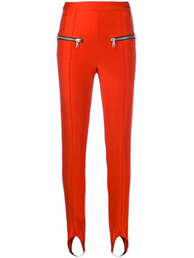 Ben Taverniti Unravel Project Slim Stirrup Trousers In Red