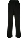 Undercover Furry Wide Leg Trousers In Black