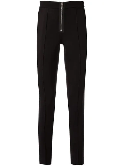 Yang Li Zip-front Skinny Trousers In Black
