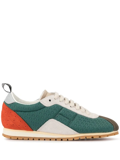 Mm6 Maison Margiela Colour Block Low-top Sneakers In Green