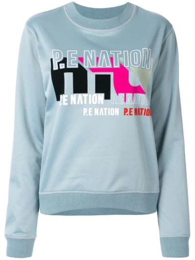 P.e Nation Flex It Sweatshirt In Blue