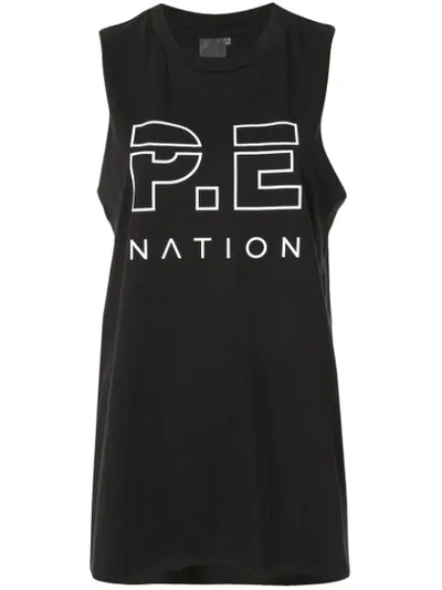 P.e Nation The Base Load Tank Top In Black