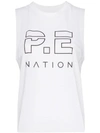 P.e Nation The Base Load Tank Top In White