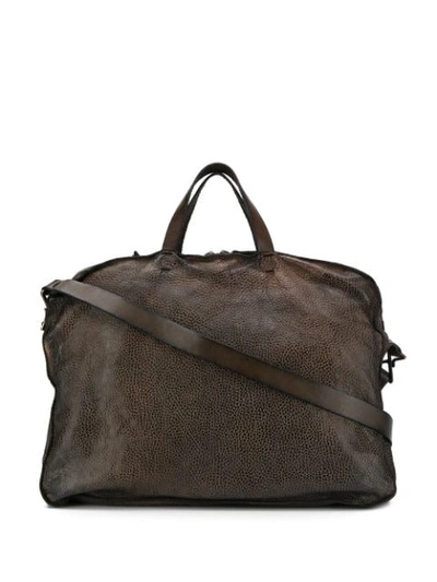 Numero 10 Santiago Textured Tote Bag In Brown