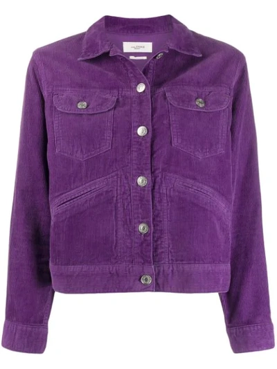 Isabel Marant Étoile Foftya Denim Jacket In Purple