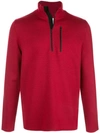 Aztech Mountain Matterhorn Zip-up Sweatshirt In Red