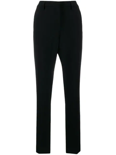 L'autre Chose High-waist Tailored Trousers In Black