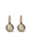 Alice Cicolini 14kt And 22kt Yellow Gold And Silver Tile Mini Hook Earrings In Gold & White