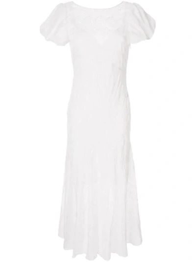 Sir Elodie Broderie Anglaise Dress In White
