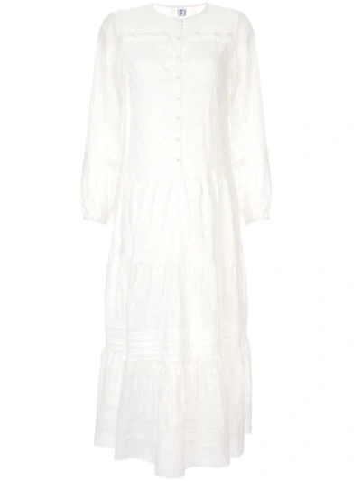 Sir Elodie Long Sleeved Maxi Dress In White