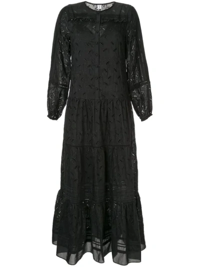 Sir Elodie Long Sleeved Maxi Dress In Black