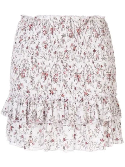 Sir Haisley Ruched Mini Skirt In Haisley Floral