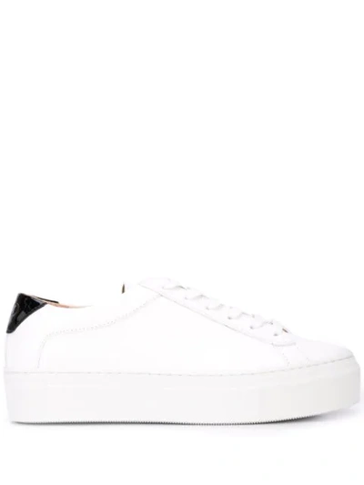 Koio Platform Low Top Sneakers In White