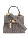 Sandra J Jackie Mini Tote In Grey