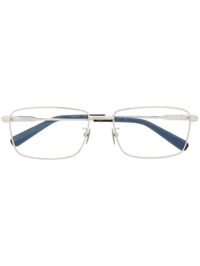 Brioni Br0045o Square-frame Glasses In Silver