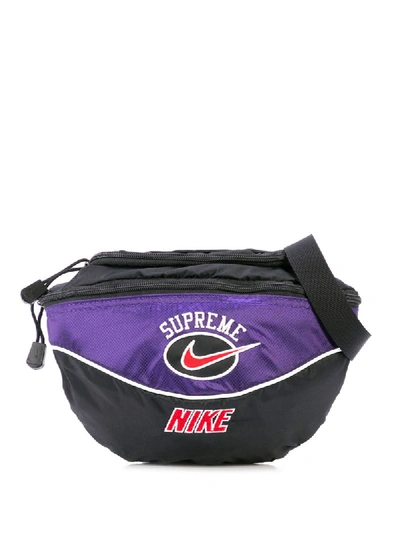 lavandería portátil alias Pre-owned Supreme Nike Shoulder Bag Purple | ModeSens