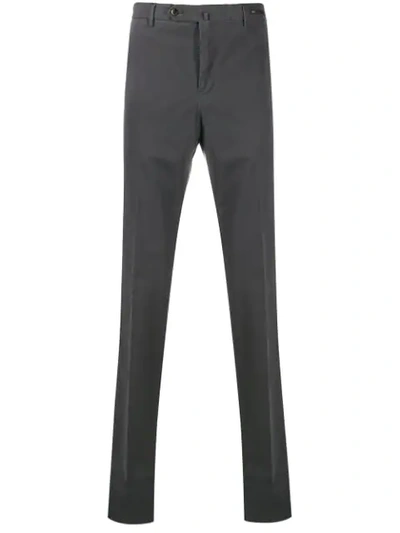 Pt01 Slim Leg Chino Trousers In Grey