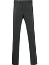 Pt01 Checked Slim-fit Trousers In Grey