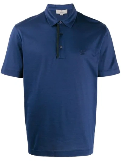 Canali Polo Shirt In Blue