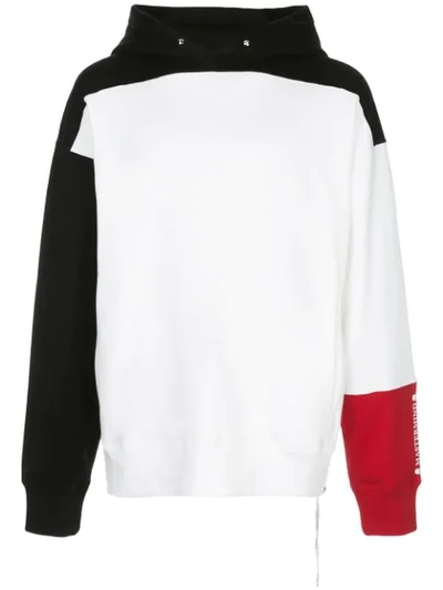 Mastermind Japan Colour Block Hoodie In White